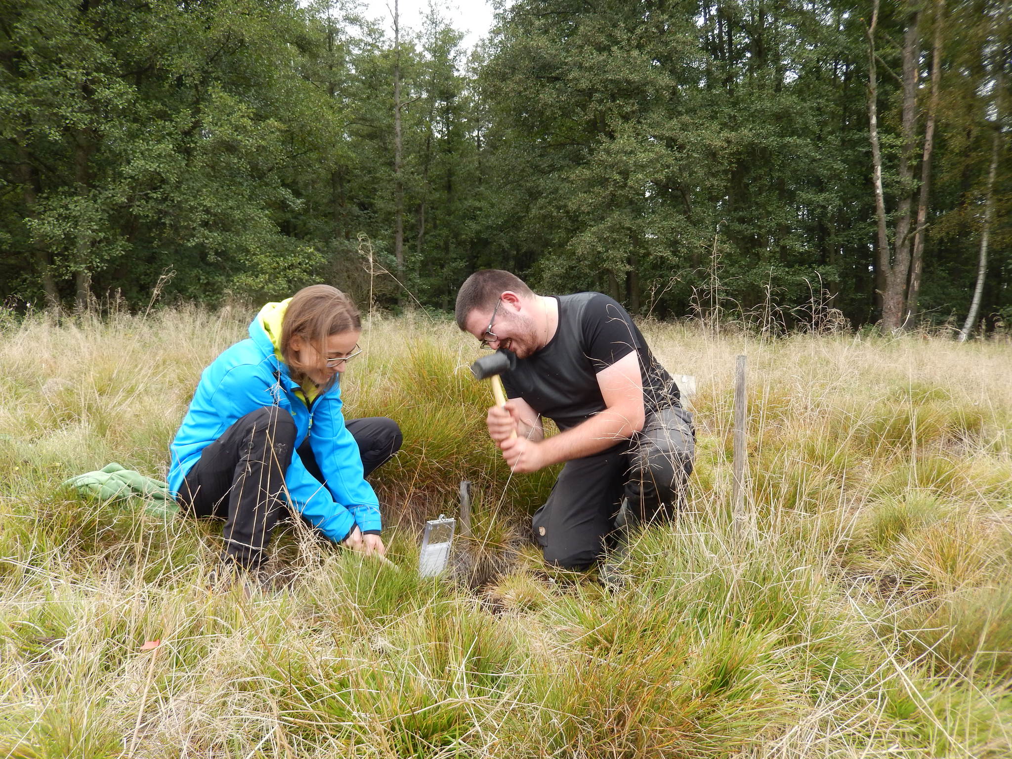 Sampling mofettes in Czech Republic